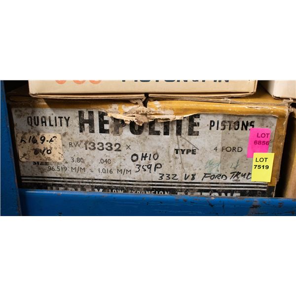 HEPOLITE F3332 PISTONS (4) FORD HD332 TRUCK