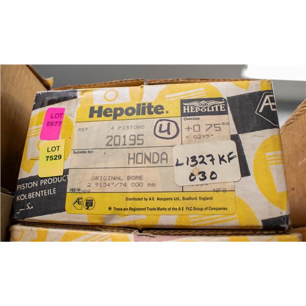 HEPOLITE L1327KF PISTON SET 4 HONDA 2.943" BORE .