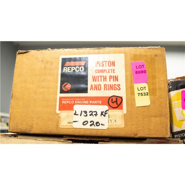 REPCO L1327KF PISTON SET 4 HONDA 2.933" BORE .020