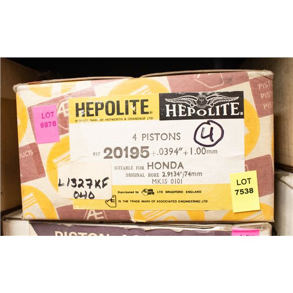 HEPOLITE L1327KF PISTON SET 4 HONDA 2.953" BORE .