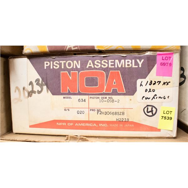 NOA L1327KF PISTON SET 4 HONDA 2.933" BORE .020