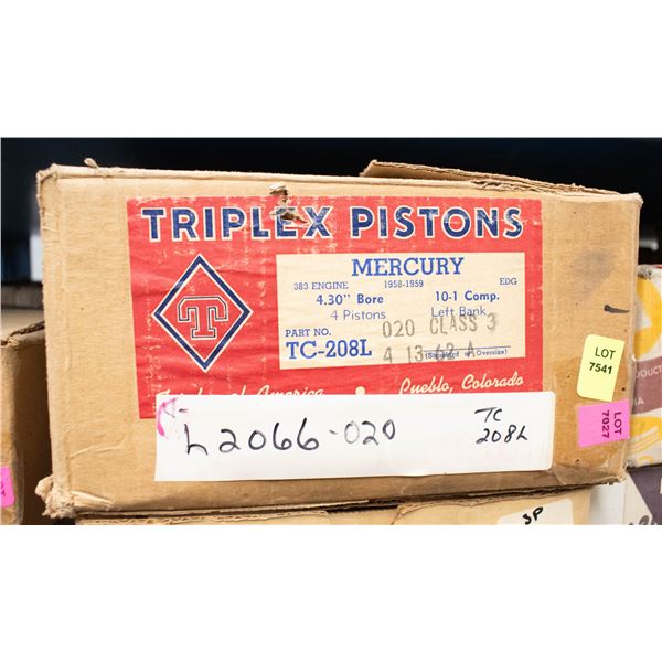 TRIPLEX L2066 PISTON LOT 4 MERCURY 383 V8 58–59