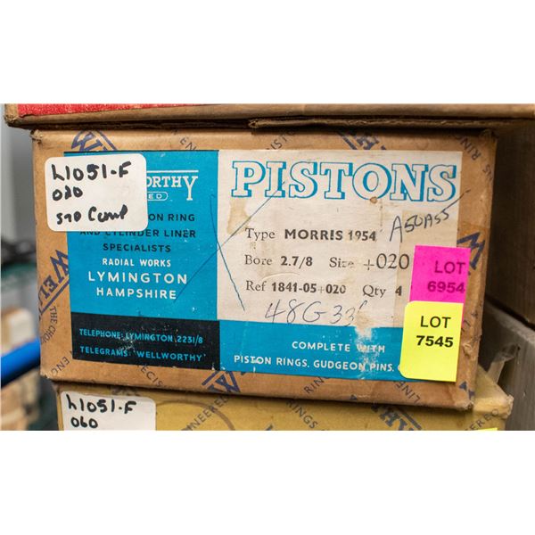 WELLWORTHY HC PISTON SET 4 AUSTIN 13.2HP 55-57