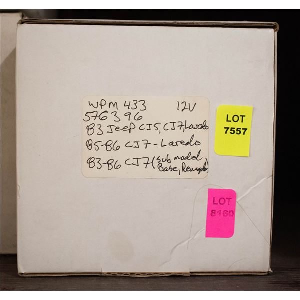 WIPER MOTOR – REMANUFACTURED (MODEL WPM433)