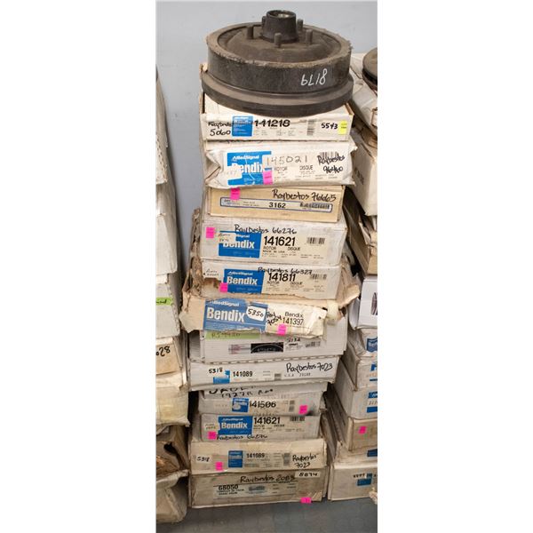 STACK OF ASSORTED BRAKE ROTORS AND/OR DRUMS