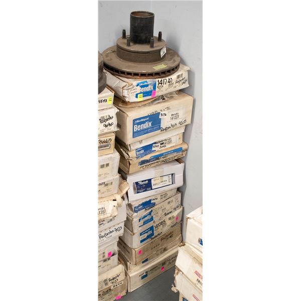 STACK OF ASSORTED BRAKE ROTORS AND/OR DRUMS