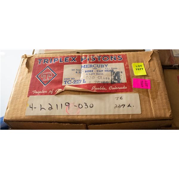 TRIPLEX L2119 PISTON LOT 4 MERCURY 430 V8 1959