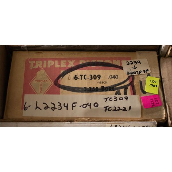 TRIPLEX L2234 PISTON LOT 6 FORD 390 V8 68–76