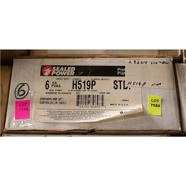 SEALED POWER L3204-STD PISTON LOT X6 FORD 300CU