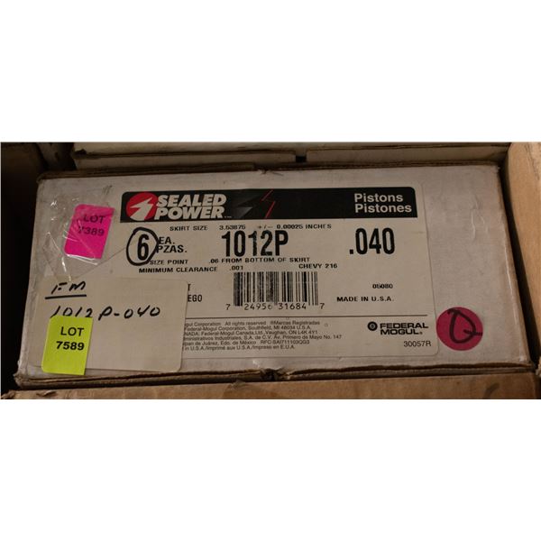 SEALED POWER 1012P-040 PISTON LOT X6 CHEVROLET 216