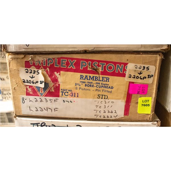 TRIPLEX L2235F PISTON LOT 8 RAMBLER 199 I6 66–69