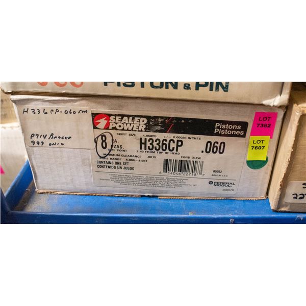 SEALED POWER H336CP-060 PISTON LOT X8 FORD SB FH