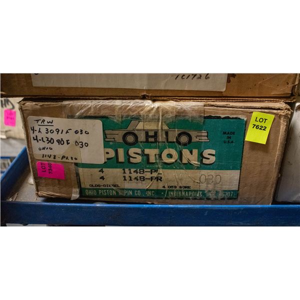 OHIO L3090/L3091-030 PISTON LOT X8 OLDSMOBILE 350