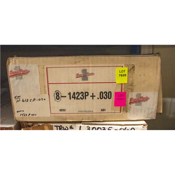 ENGINE PARTS 1 H612P-030 PISTON LOT X8 FORD 460CU