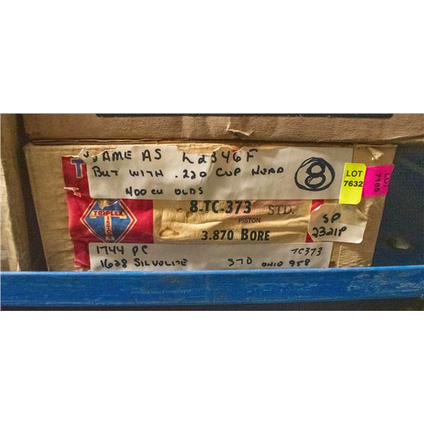 TRIPLEX L2346-STD PISTON LOT X8 OLDSMOBILE 400CU