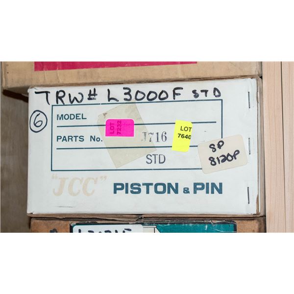 JCC L3000-STD PISTON LOT X6 FORD 200 / 250CU