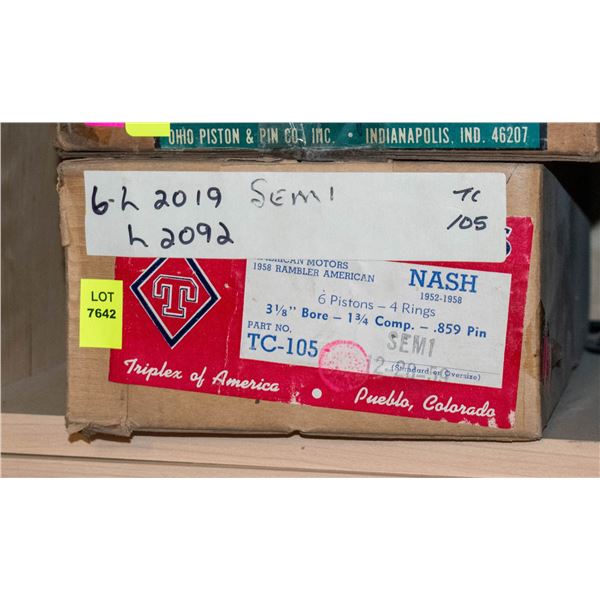 TRIPLEX L2019 PISTON SET 6 NASH HUDSON 3-1/8" 1956