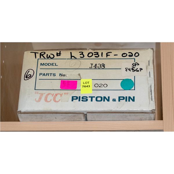 JCC L3031-020 PISTON LOT X6 CHEVROLET 200CU