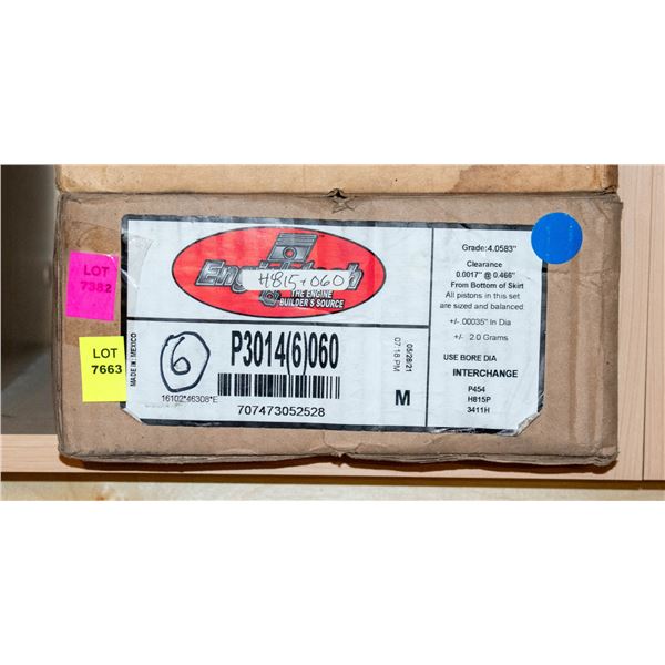 ENGINETECH H815P-060 PISTON LOT X6 CHEVROLET 350C