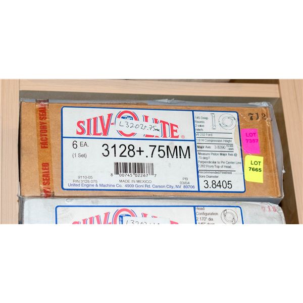 SILVOLITE L3204 +0.75MM PISTON LOT X6 FORD 300CU