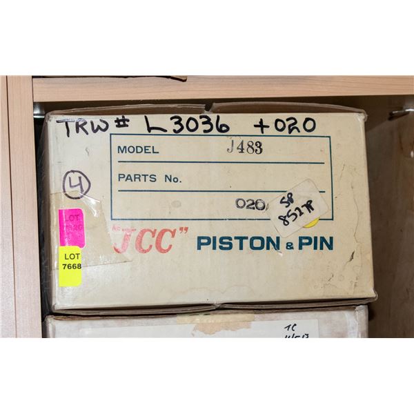 JCC L3036-020 PISTON LOT X4 UNKNOWN ENGINE
