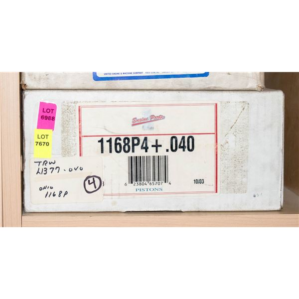 EP1 L1377 PISTON SET 4 SUBARU EA82 1.8L .040