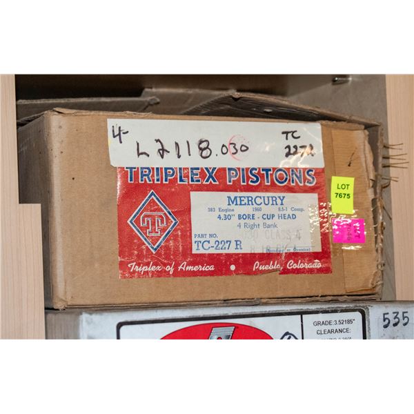 TRIPLEX L2118 PISTON LOT 4 MERCURY 383 V8 1960