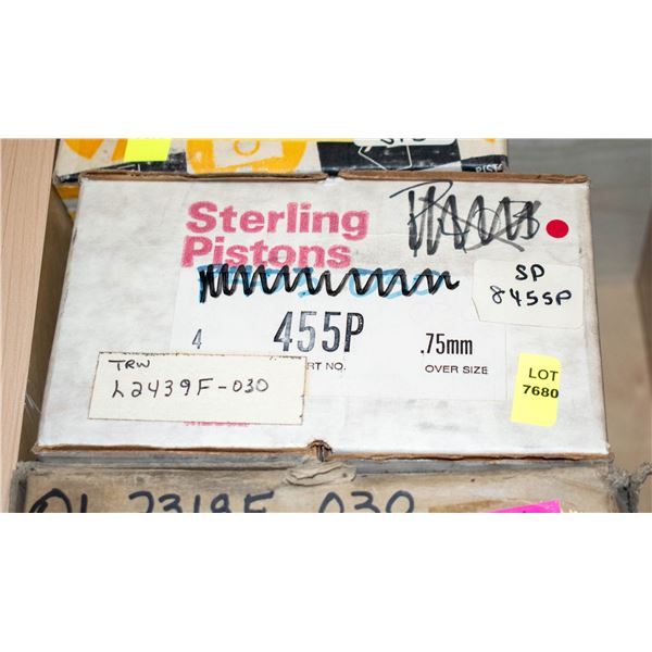STERLING 455P[ SET OF 4 PISTONS .75MM OVERSIZE