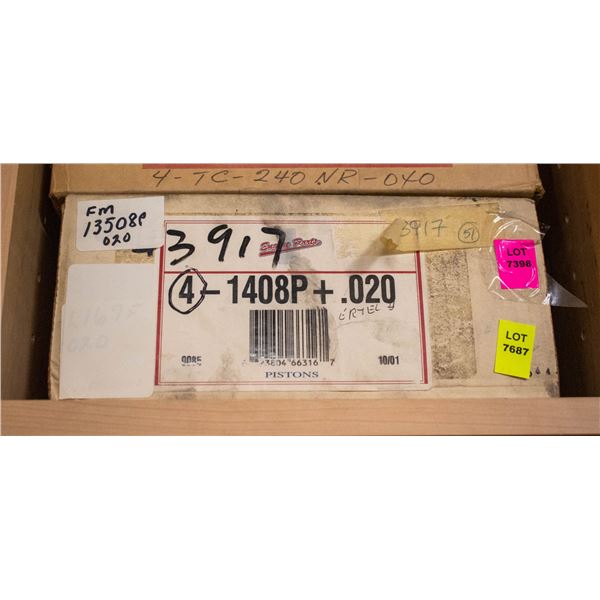 ENGINE PARTS 1 13508P-020 PISTON LOT X4 ISUZU 2559