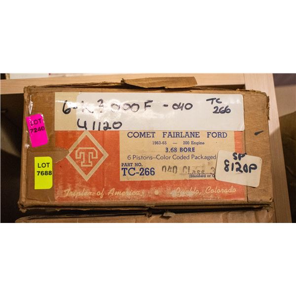 TRIPLEX L3000-040 PISTON LOT X6 FORD 200 / 250CU