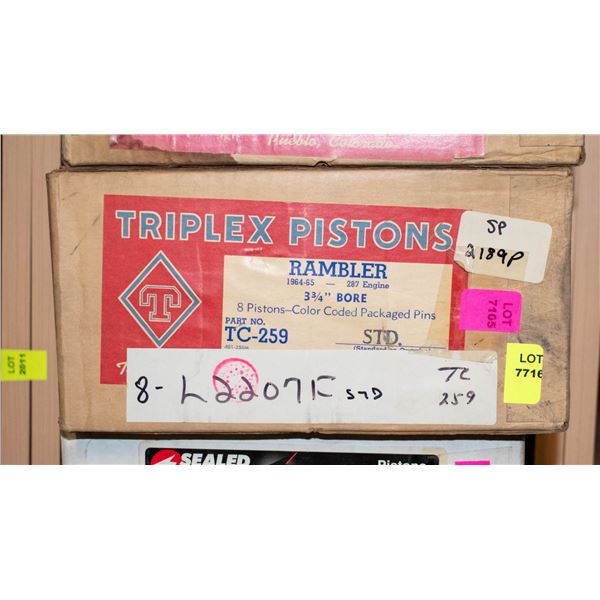 TRIPLEX L2207 PISTON LOT 8 AMC RAMBLER 327 V8