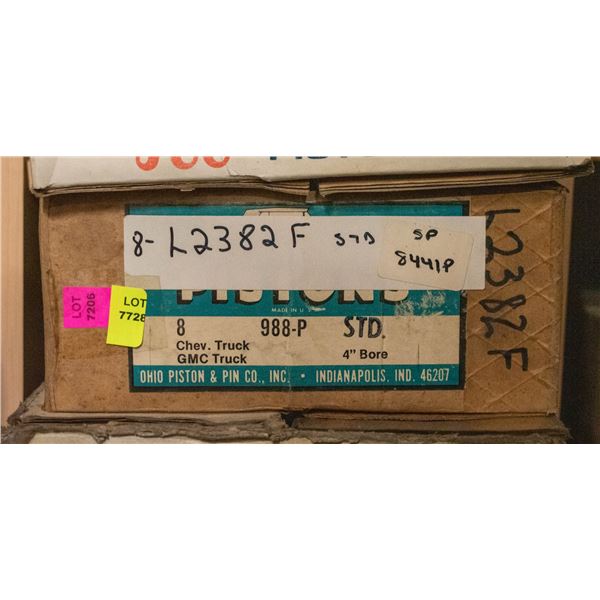 OHIO L2382-STD PISTON LOT X8 CHEVROLET 350CU