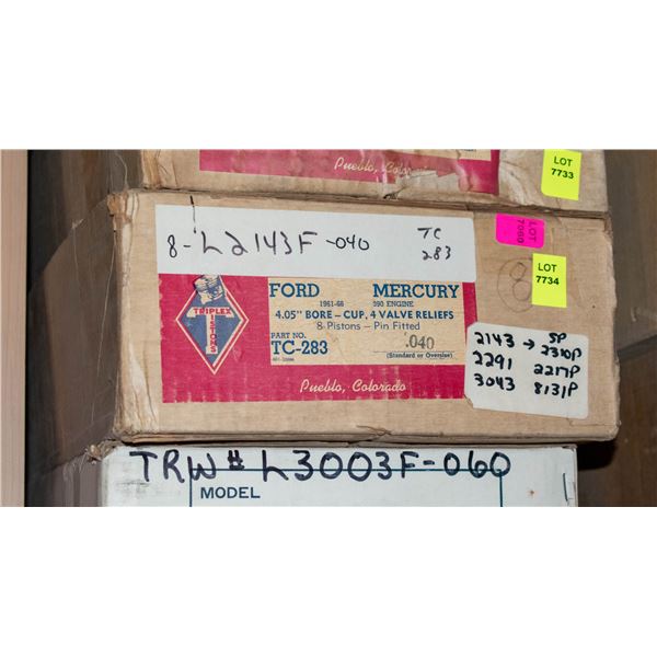 TRIPLEX L2143F PISTON LOT 8 FORD 390 V8 61–70