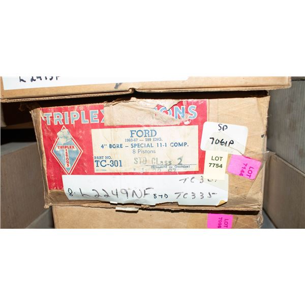 TRIPLEX L2249 PISTON LOT 8 FORD 200 I6 STD