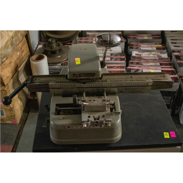 ADDRESSOGRAPH GRAPHOTYPE CLASS 350 EMBOSSING