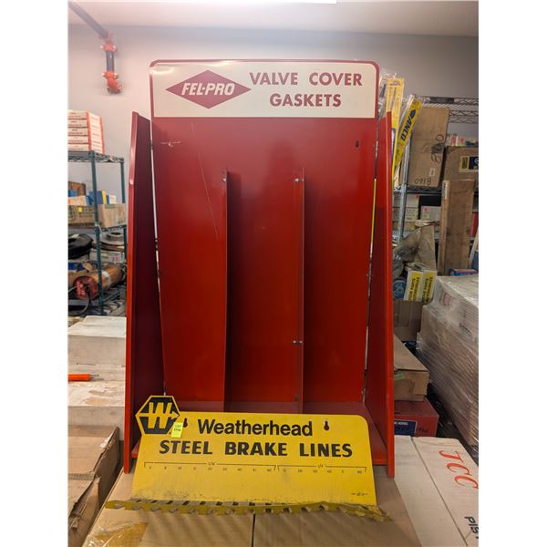 LOT OF 2 METAL WALL MOUNT PRODUCT DISPLAYS