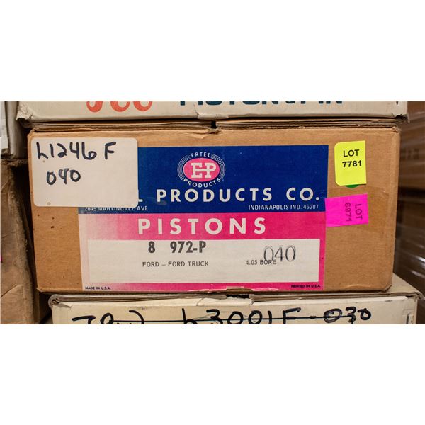 ERTEL L1246 PISTON SET 8 CHRYSLER HEMI 392 1957-58