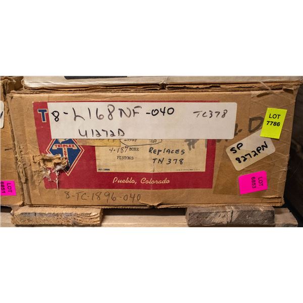 TRIPLEX TC-378 PISTONS (8) DODGE TRUCK 413 1960-68