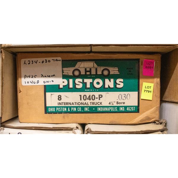 OHIO 1040-P PISTONS (SET) IHC 392 V8 1968-75 .030
