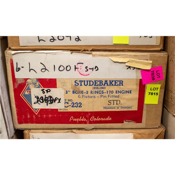 TRIPLEX L2100 PISTON LOT 6 STUDEBAKER 8.5CR V8 59