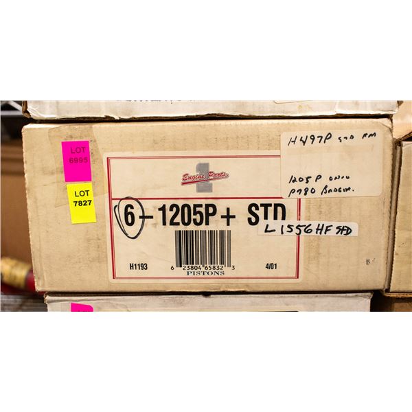 ENGINE PARTS 1 L1556HF PISTON SET 6 FORD 3.0L V6