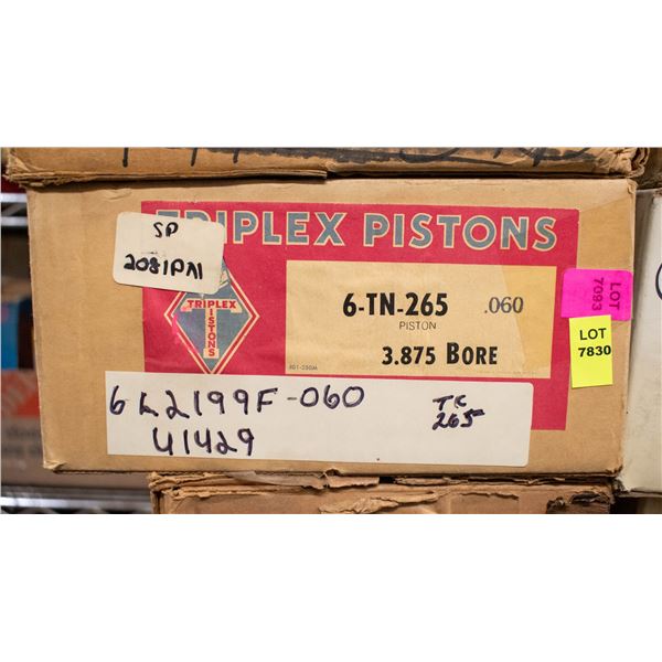 TRIPLEX L2199 PISTON LOT 6 CHRYSLER 440 V8 66–78