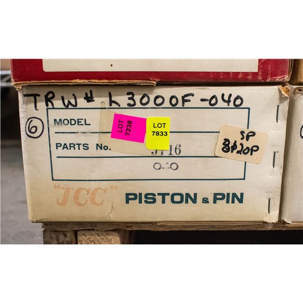 JCC L3000-040 PISTON LOT X6 FORD 200 / 250CU