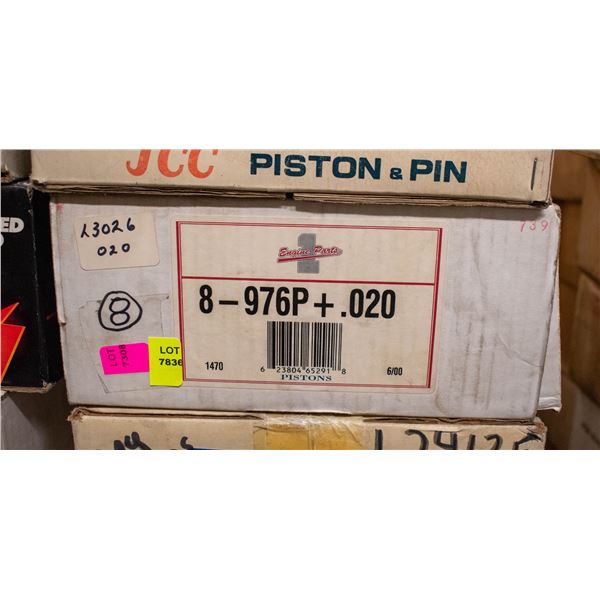 ENGINE PARTS 1 L3026-020 PISTON LOT 8 CHEV 262/350