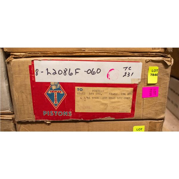 TRIPLEX L2086 PISTON LOT 8 PONTIAC 389 V8 1959