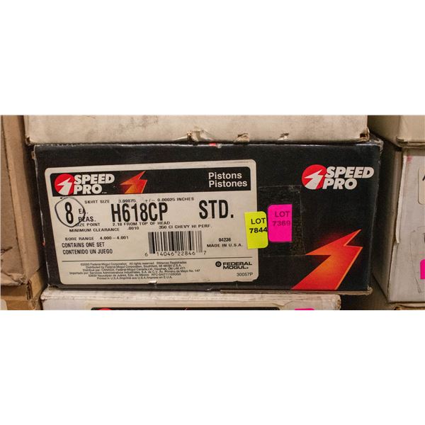 SPEED PRO H618CP-STD PISTON LOT X8 CHEVROLET SB