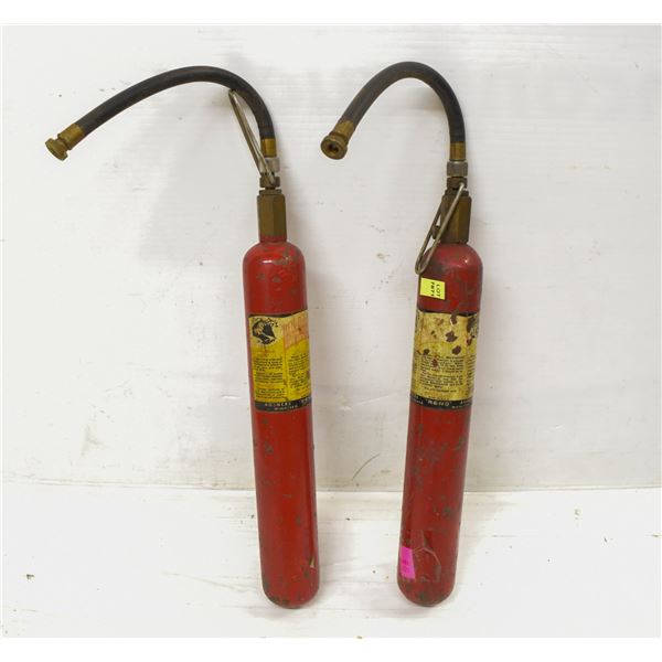 LOT OF 2 VINTAGE REN-O-FLATOR MOBILE TIRE INFLATOR