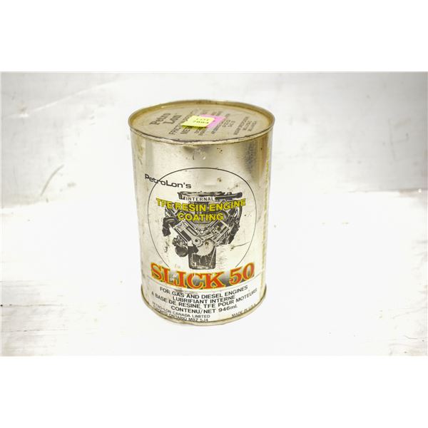 VINTAGE SEALED CAN OF PETROLON'S TFE RESIN ENGINE