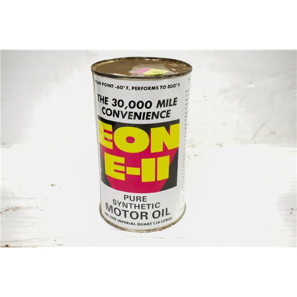 VINTAGE SEALED CAN OF EON E-II SYNTHETIC MOTOR OIL