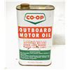 Image 1 : VINTAGE EMPTY 1QT CAN OF CO-OP OUTBOARD MOTOR OIL